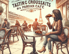 Descubre el placer del turismo gastronómico probando croissants frescos en una encantadora cafetería parisina
