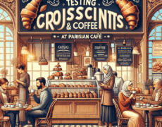 Descubre el placer del turismo gastronómico: probando croissants y café en una auténtica cafetería parisina